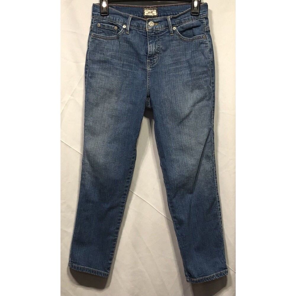 Levi's 512 Blue Jeans 4M Perfectly Slimming Ankle Pencil Denim
